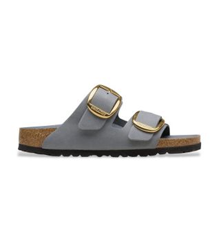 Birkenstock para mujer. 1032071 Sandalias de Piel Arizona Big Buckle (Ajuste Estrecho) azul (36), Plano, Ninguno, Casual