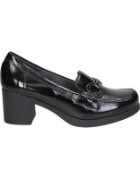 mocasines de piel con tacon para mujer pitillos 30101 negro 36