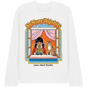 Steven Rhodes Camiseta manga larga So Many Dipshits para mujer