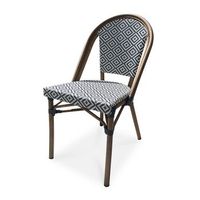 sillon de jardin apilable de aluminio