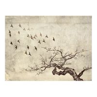 papel pintado 3d - flock of birds 250x193 cm