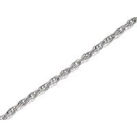 silver 4mm wide prince of wales chain - 24in - f9567