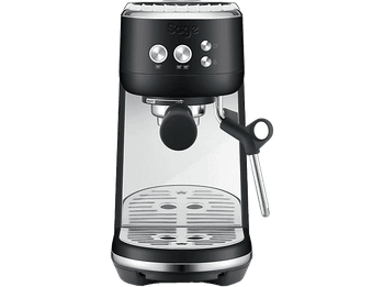 Cafetera express - Sage the Bambino®, 9 bar, 1600 W, 2 tazas, ThermoJet®, Microespumado Manual, Trufa negra