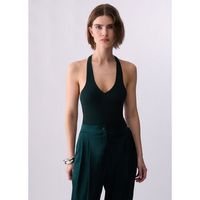 liu jo mono body con inserto en encaje para mujer