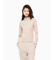 ea7 para mujer 7w001150af12501 sudadera tipo cardigan en tejido tecnico natural ventus7 dynamic athlete neige l beige deportivo polie