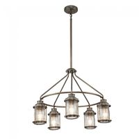 lampara de arana de exterior ashland bay 5 luces