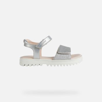 GEOX Sandal Coralie Niña Plateado