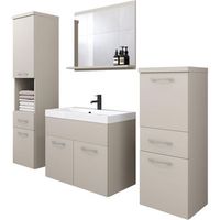 conjunto de muebles de bano alba juego de muebles de bano colgantes lavabo incluido color beige cachemir