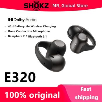 Auriculares con Clip SHOKZ OpenDots 2 E320, Audio Dolby, Batería de Larga Duración, Auriculares Originales para Fitness y Running, Bluetooth 6.1