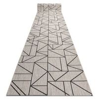 alfombra de pasillo sizal floorlux modelo 20605 triangulos geometri 70x220 cm