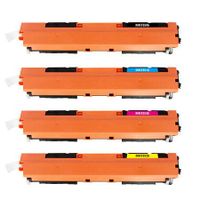 compatible multipack hp colour laserjet pro mfp m177fw printer toner cartridges 4 pack -cf350a