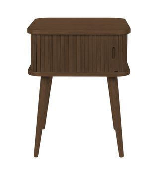 Mesa auxiliar de madera de nogal