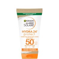 garnier ambre solaire ultra-hydrating sun cream spf 50 50ml travel size