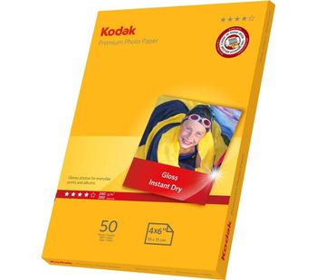 KODAK 100 x 150 mm Photo Paper - 50 Sheets