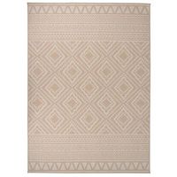 alfombra de exterior de tejido plano rayas marrones 200x280 cm vidaxl