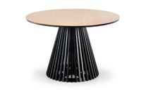 mesa redonda mdf chapado roble pata negra o120 cm