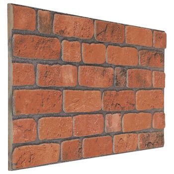 Paneles De Pared 10 Uds. 100 X 50 Cm Terracota Espuma Eps Vidaxl