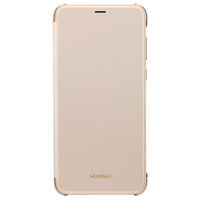 huawei flip cover dorado para huawei p smart