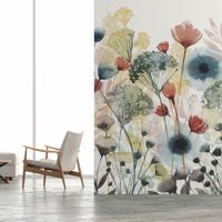 papel pintado ramo de flores silvestres 208x270cm