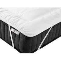 cubrecolchon de microfibra blanco individual 180 x 200 cm 25 cm de grosor aizkorri