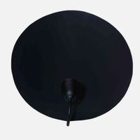 portavelas de pared de metal negro