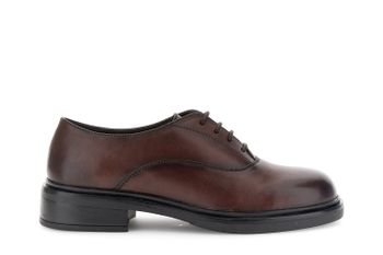 zapatos brogue de cuero dark brown