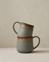 taza de gres en multicolor 135x9x9 cm