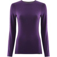 fohn womens merino long sleeve base layer m200 purple