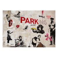 papel pintado 3d - banksy graffiti collage 400x280 cm
