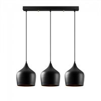 regleta colgante momo 22 negro 3 luces