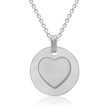Cadena con colgante corazón móvil plata 925