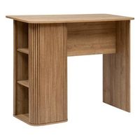 mesa de comedor de bar colva en chapa efecto madera l120cm