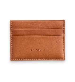 Gant para hombre. 9980084 Tarjetero de piel marrón caoba (OSFA), Casual