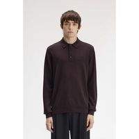 fred perry chaquetas fp classic knitted shirt ls para hombre