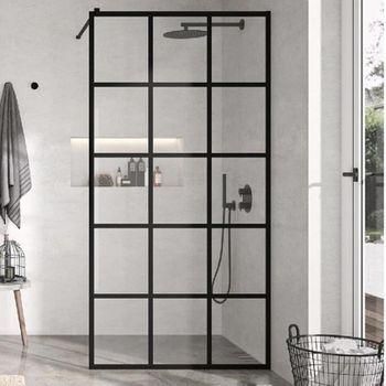 Panel Fijo De Ducha Fresh Industrial  110 Cm Decorado Cuadros