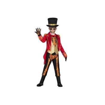 Disfraz Jefe De Pista Siniestro Sombrero, Chaqueta, Chaleco Con Camisa, Guantes, Pantalón Y Cubrebotas  Talla 10-12 Y