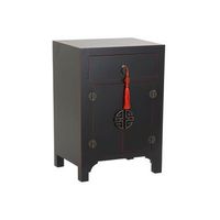 mesita de noche abeto mdf 45x34x66 oriental negro