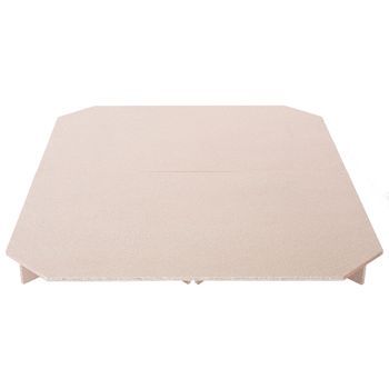 Plataforma Base Para Cama De Agua 180 X 200 Cm Mdf De Madera Clara Dormitorio Bedrock