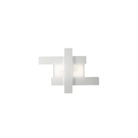 aplique led de diseno moderno 30w blanco - estructura geometrica de acero luz calida 3000k 2620lm ancho 655 cm ip20