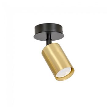 Foco de techo orientable tao negro/oro