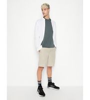 ax armani exchange para hombre 8nzs67znfnz1724 bermudas lino beige 40 casual