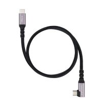 cable usb-c acodado nanocable 3 m usb 32 gen 2 100w 4k 60hz negro