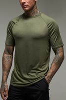 camiseta tall man active regular ligera essentials para el gimnasio de ranglan verde