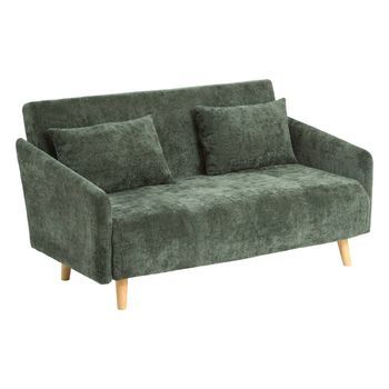 Sofá Cama Milo De 2 Plazas, Verde - Atmosphera Createur D'interieur