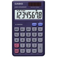 calculadora casio sl-300vera 8 digitos bateriasolar violeta