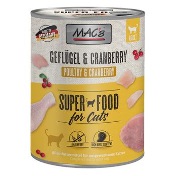MAC's Cat 6 x 800 g - Ave y arándanos rojos