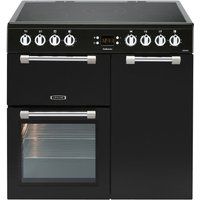 leisure cookmaster ck90c230k electric ceramic range cooker - black black