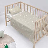 little star juego de sabanas cuna 2 piezas beige