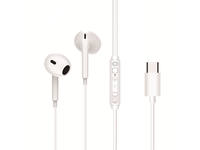 auricular intrauditivo usb-c conceptronic brendan02w 12m microfono controles color blanco