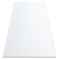 alfombra con refuerzo de goma rumba 1950 un solo color blanco  70x300 cm